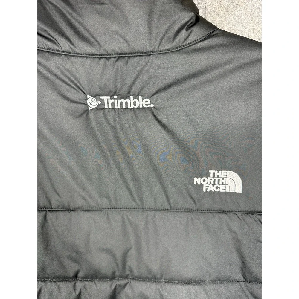The North Face XL Puffer Vest Black SketchUp Trimble Logo Full Zip
